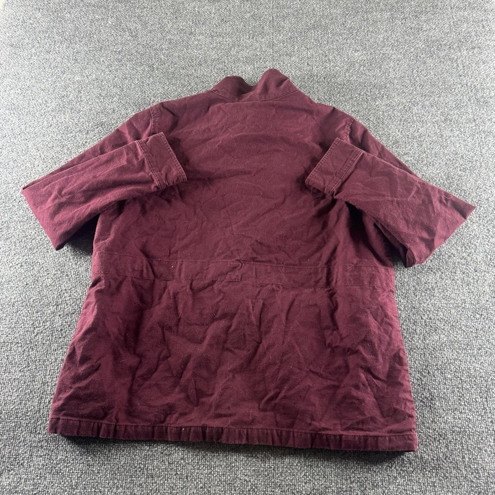 The North Face Jacket Womens XL Red Utility Coat Lined Full Zip Outdoors Hiking - Picture 6 of 9
